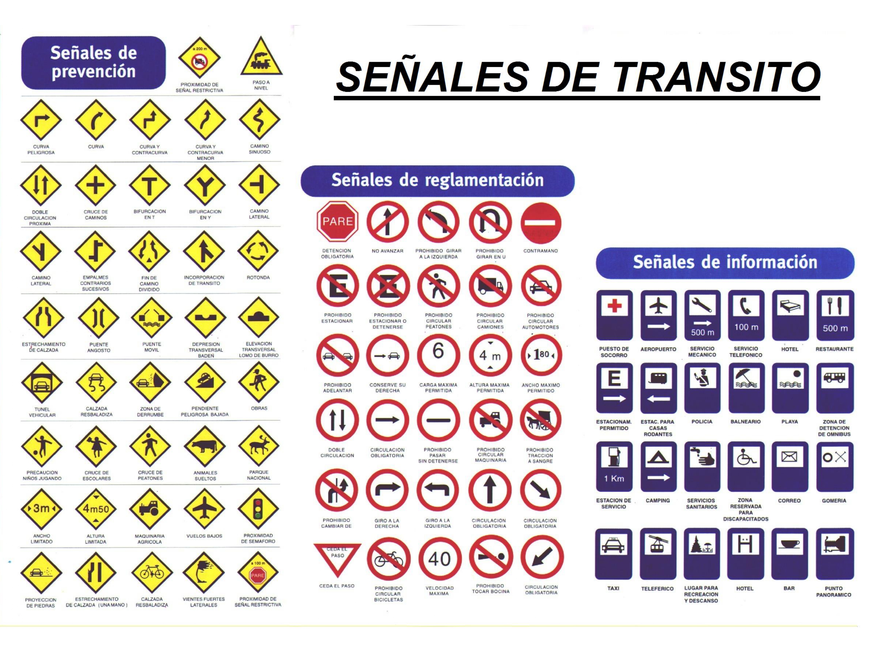 Señales de tránsito